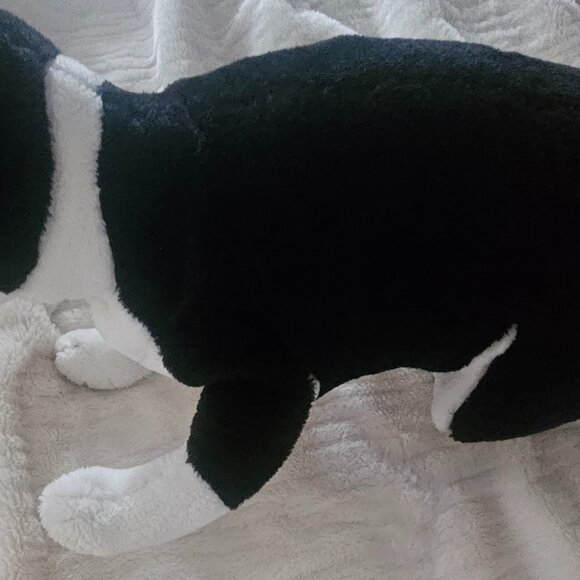 Melissa & Doug Black and White Stuffed Dog - Picture 3 of 3